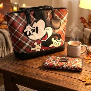 Disney Loungefly Mickey Mouse Red and Black Wallet set, EUC both, great gift